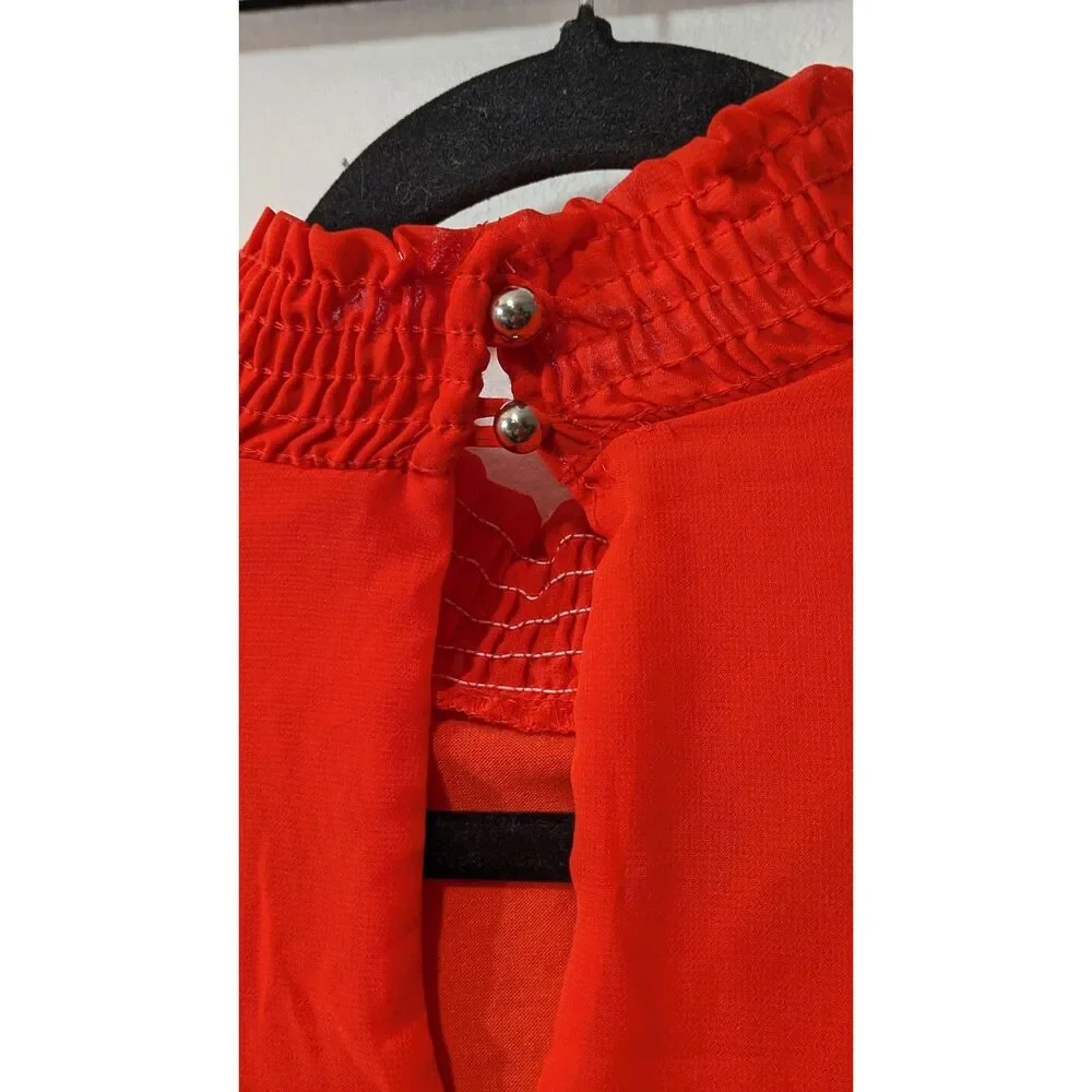 Perseption Concept mock neck blouse sz. Med.